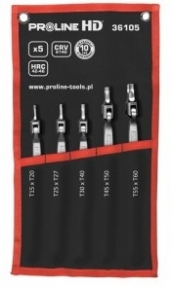 Набор ключей шарнирных TORX PROLINE HD (T15хT20-T55хT60) 5 пр.